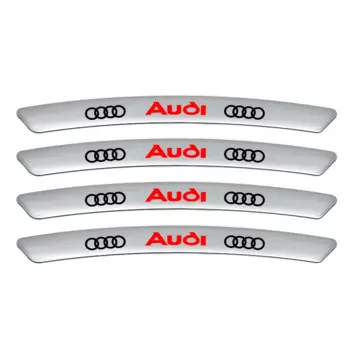 4 шт. наклейки на обод для бровей для Audi A3 A4 B5 B6 A3 8P 8V 8L A5 A6 C6 C5 A1 A7 A8 Q2 Q3 TT RS3 RS4 Стайлинг автомобильных аксессуаров