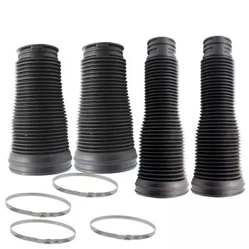 4 шт. новые передние и задние ремонтные комплекты пневматической подвески для Mercedes Benz W221 S350 S500, амортизаторы, резиновые сапоги, пылезащитное кольцо, крышка багажника