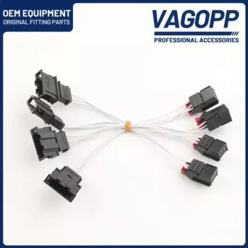 4 шт. OEM светодиодный задний фонарь, адаптер, жгут проводов для VW Golf 6 MK6 R20 GTI 7N0 972 703