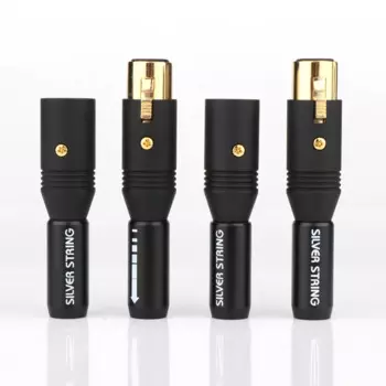 4 шт. Paliccs позолоченный разъем XLR, аудиобалансирующий разъем XLR, 3-контактный разъем для крепления кабеля, сбалансированный аудиоразъем «папа» или «мама