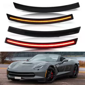 4 шт., передние и задние фонари для Chevrolet Corvette C7 2014