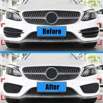 4 шт., передний бампер для Mercedes Benz C Class W205 2015-2019 C180 C200