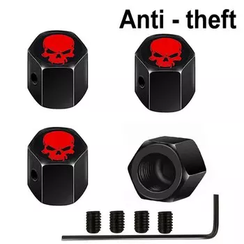 4 шт. противоугонные колпачки для клапанов шин s колпачки для стержней клапанов из алюминиевого сплава для автомобилей, грузовиков, мотоциклов, велосипедов колпачок клапана колесо