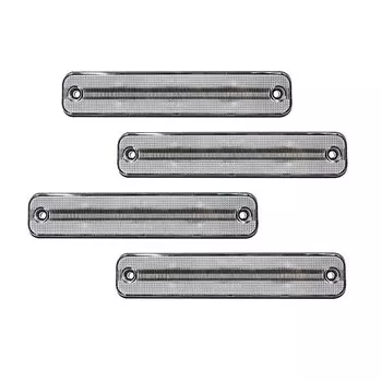 4 шт. прозрачные линзы передние янтарные задние красные светодиодные боковые габаритные огни в сборе для Hummer H2 2003-2009 Габаритные парковочные огни