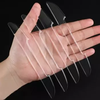 4 шт., прозрачные защитные наклейки на край двери автомобиля, полоса для предотвращения столкновений, прозрачная защитная наклейка, невидимые защитные полосы