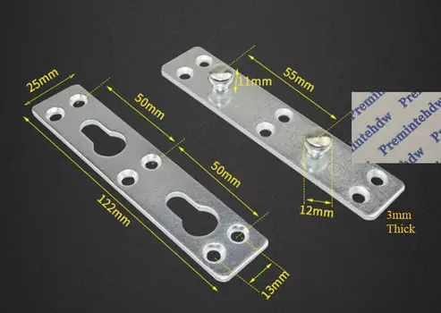 4 шт., прямоугольные металлические вешалки для крепления кронштейна