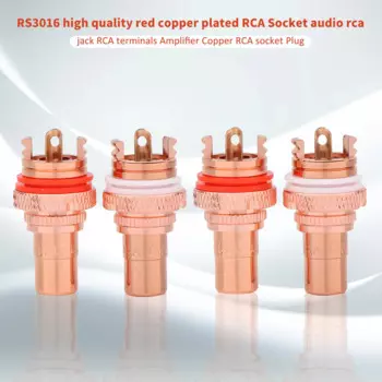 4 шт. RCA гнездовой разъем CMC разъем медный разъем усилитель HiFi белый красный аудиоразъемы