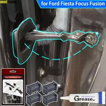 4 шт., ремешок для проверки двери автомобиля в сборе для Ford Fiesta Focus Fusion Mondeo Escape Maverick, ограничитель замятия, провисание петли, ремонтный комплект