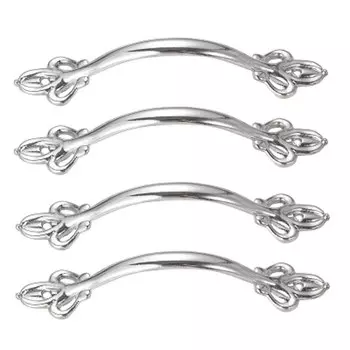 4 шт., серебристые ручки для ящиков и дверей