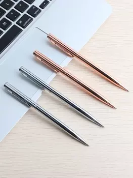 4 шт. шариковые ручки Genkky вращающиеся металлические розового золота 0,7 мм