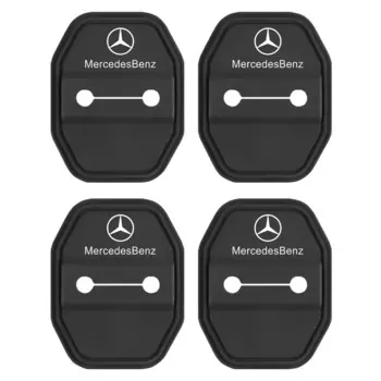 4 шт. силиконовая защитная крышка с пряжкой для дверного замка автомобиля для Mercedes Benz AMG A B C E M R G S Class GLA GL CLA CES CLS SLK GLK CLK