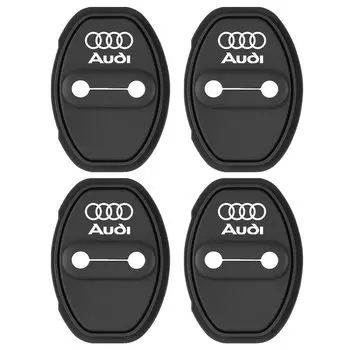 4 шт. силиконовый чехол для автомобильного замка для Audi SLINE A4 B8 B6 B9 B7 A3 8P 8V 8L A6 C7 C6 C5 Q5 A5 Q7 A1 Q3 A7 RS Q8 аксессуары