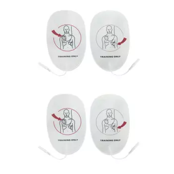 4 шт., сменные патчи AED для тренировочных устройств, для оказания первой помощи, универсальные тренировочные накладки для взрослых