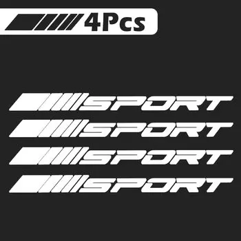 4 шт. СПОРТИВНЫЕ спортивные наклейки для автомобильной ступицы, наклейка на автомобильные шины, внешняя наклейка, дверные диски, ступица колеса, автонаклейка