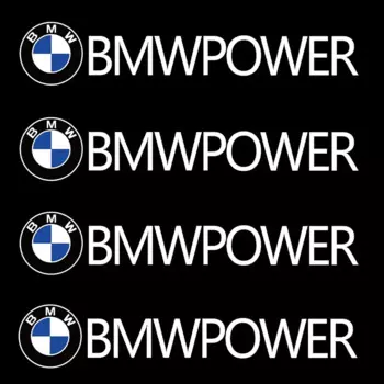 4 шт., Стайлинг автомобиля, украшение багажника, эмблема, наклейка, аксессуары для BMW M Power X1 X3 X4 X5 E46 E90 F20 E60 E39 F10 M1 M2