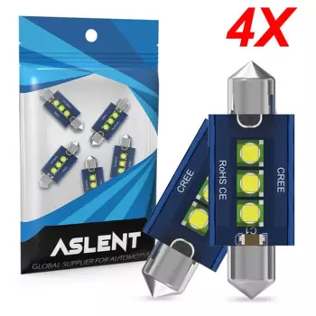 4 шт. супер яркие 31 мм 36 мм 39 мм 41 мм светодиодные лампы CANBUS C10W C5W CREE Chip 12 В купольная лампа салона автомобиля 6000k без ошибок