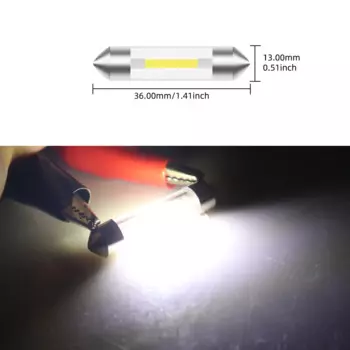 4 Шт. Светодиодные Фонари Для Номерного Знака 31 Мм, 36 Мм, 41 Мм C5W COB, Круглые Фары