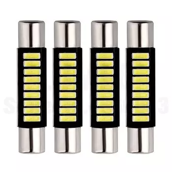4 шт., светодиодные лампы для автомобиля, 29 мм, T6, 31 мм, 9 SMD 4014