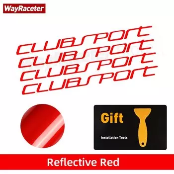 4 шт., светоотражающая виниловая наклейка на обод автомобильных шин