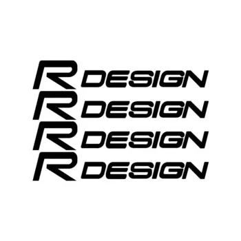 4 шт. светоотражающие автомобильные диски, наклейки на кузов, декоративные наклейки для Volvo R Design Xc60 S60 V40 V50 V60 Xc90 S40 S80 C30