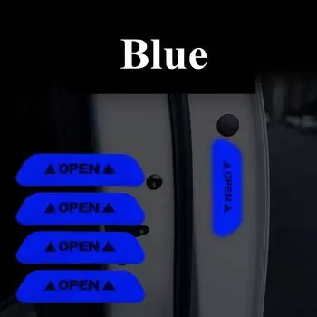 4 шт., светоотражающие наклейки на двери автомобиля