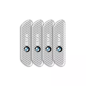 4 шт. светоотражающие полосы на двери автомобиля, предупреждающая наклейка для BMW E46 E39 E53 E36 F22 E87 E90 E91 E92 E65 X5 X3 1 Series M3 M5 M6