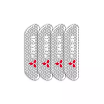 4 Шт. Светоотражающие Предупреждающие Наклейки Для Двери Автомобиля Mitsubishi Asx Lancer Outlander Pajero Ralliart Аксессуар...