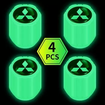 4 шт. светящиеся колпачки для автомобильных шин, украшения для Mitsubishi ASX Lancer Mirage Pajero Sport Xpander Attrage Outlander L200