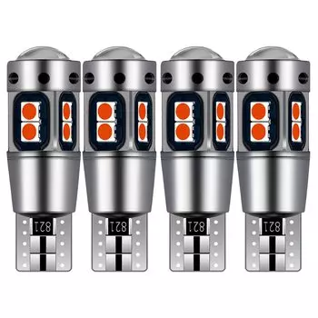 4 шт. T10 W5W WY5W супер яркий светодиодный парковочные фары автомобиля Авто Клин поворота Боковые лампочки автомобиля для чтения купольная лампа Canbus без ошибок