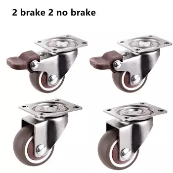 4 шт., тяжелые ролики для мебели, поворот на 360 °