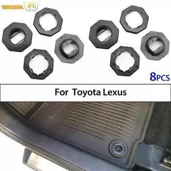 4 шт. удерживающие зажимы для автомобильного коврика для TOYOTA, LEXUS GS, GX, LX, ES, LS, IS, RX, NX, овальные зажимы, крепежные зажимы