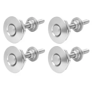 4 шт. универсальная алюминиевая Кнопка заготовка быстросъемная зажим для переднего бампера автомобиля булавка для капота двигателя Замок для капота Защелка комплект кузова