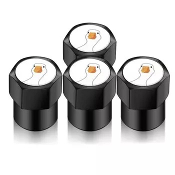 4 шт. универсальная наклейка крышка клапана автомобиля аксессуары автомобильный колпачок стержня клапана шины колеса автомобиля воздушная Крышка для симпатичной белой утки Стайлинг автомобиля