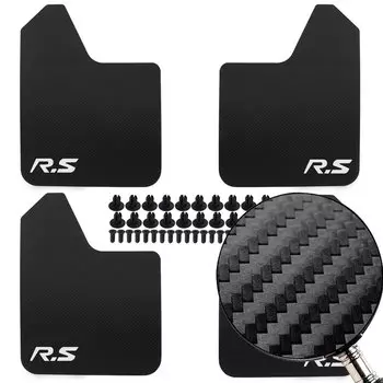 4 шт. универсальные 3D брызговики из углеродного волокна, брызговики спереди и сзади, автомобильные аксессуары, зажимы для крыльев, брызговики, резиновая установка