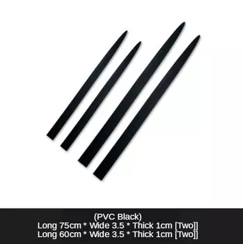 4 шт. универсальный полный черный автомобильный кузов/боковая дверь, защита от столкновений, защита от царапин, защитная клейкая полоса, автомобильная наклейка