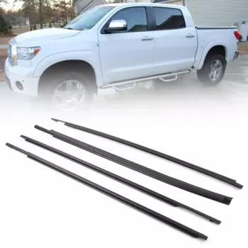4 шт., уплотнительная лента для автомобильного окна Toyota Tundra CrewMax 2007 2008 2009 2010 2011 2012 2013 2014 2015 2016 2017 2018 2019