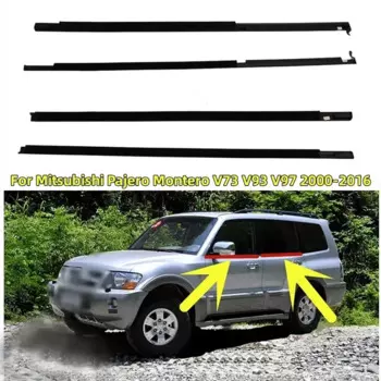 4 шт., уплотнительная лента для стекла Mitsubishi Pajero Montero V73 V93 V97 2000-2016