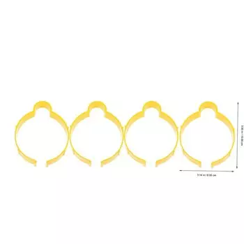 4 шт. виниловая пленка в рулоне, зажим, кольцо из углеродного волокна для окон, тонировка, коллекционное кольцо, ПВХ наклейка, наклейка, лист для хранения, 8 см, оберточные автомобильные инструменты