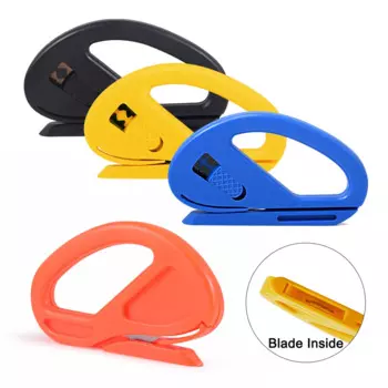 4 шт. виниловые наклейки FOSHIO для обмотки автомобиля, инструмент для резки окон, тонировка, нож для резки пленки из углеродного волокна, 4 цвета