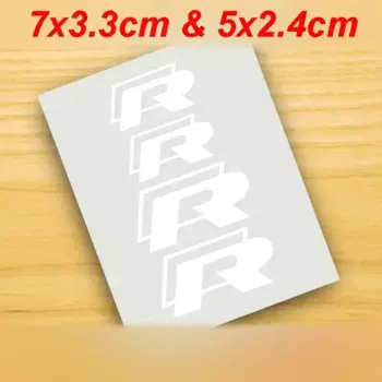 4 шт. виниловые наклейки на тормозной суппорт автомобиля для Volkswagen VW Rline R Line Golf 3 5 7 Polo Passat GTI Bora Jetta, наклейки на колеса автомобиля