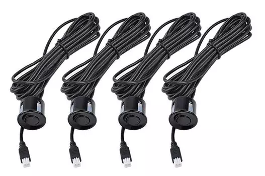 4 шт., водонепроницаемый датчик для автостоянки, автомобильный радар заднего хода, звуковой индикатор, зонд, система