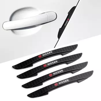 4 шт., защитная боковая полоса для двери автомобиля, резиновый край, противоударная наклейка на бампер для Nissan Nismo Tiida Teana GTR 350Z 370Z 240SX