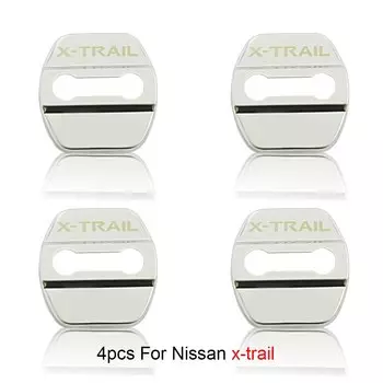 4 шт., защитная крышка для дверей автомобиля, из нержавеющей стали, наклейка для nissan x, trail t30, t31, t32 X-TRAIL, автомобильные аксессуары