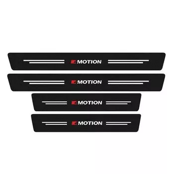 4 шт., защитная наклейка на порог автомобиля из углеродного волокна с 4 логотипами движения для Volkswagen vw 4 Motion Tiguan golf 7 8 polo Car