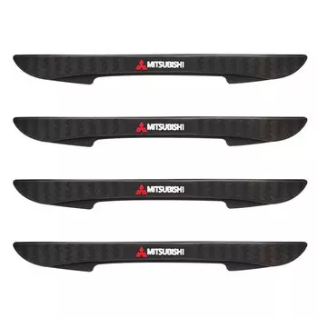 4 шт., защитные наклейки для края двери, полоски для предотвращения столкновений для Mitsubishi Eclipse Lancer Outlander Pajero ASX Colt Space