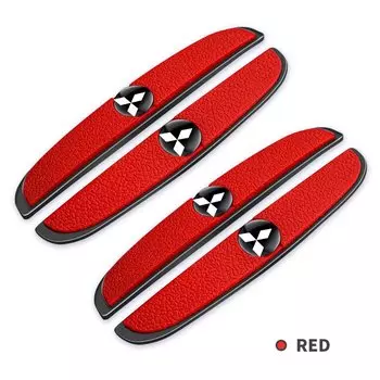 4 шт. защитные ограждения для края двери автомобиля для Mitsubishi логотип ASX Outlander Lancer Pajero Eclipse Galant Mirage автоаксессуары