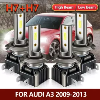 4 светодиодный т., автомобильные передние светодиодные лампы H7 для Audi A3 Sportback 2009 2010 2011 2012 2013
