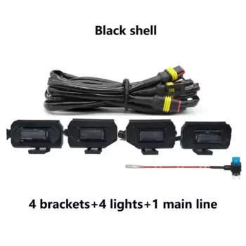 4 в 1 решетчатые огни для Toyota Tacoma 2020 2021, автомобильная Стробоскопическая Лампа, дневные ходовые огни для Tacoma DRL, янтарные огни