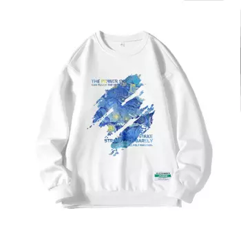 4 вида стилей! Весна 2024, мужские свитшоты, модный трендовый Топ, Минималистичная Повседневная футболка с круглым вырезом и длинными рукавами