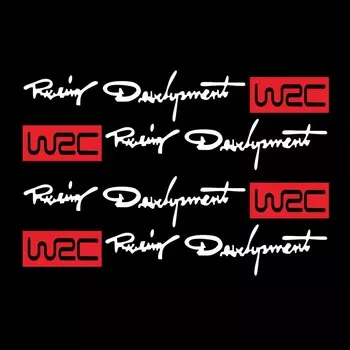 4 x Автомобильный Стайлинг, модные автомобильные декоративные наклейки, развитие мировых гонок, WRC, автомобильная дверная ручка, виниловые наклейки для кузова автомобиля